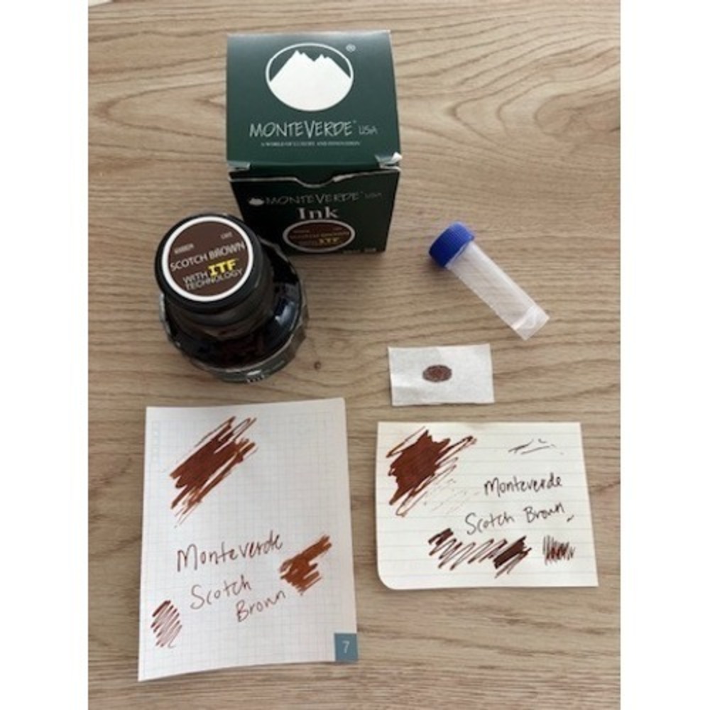 4 ml Monteverde Scotch Brown Fountain Pen Ink Sample